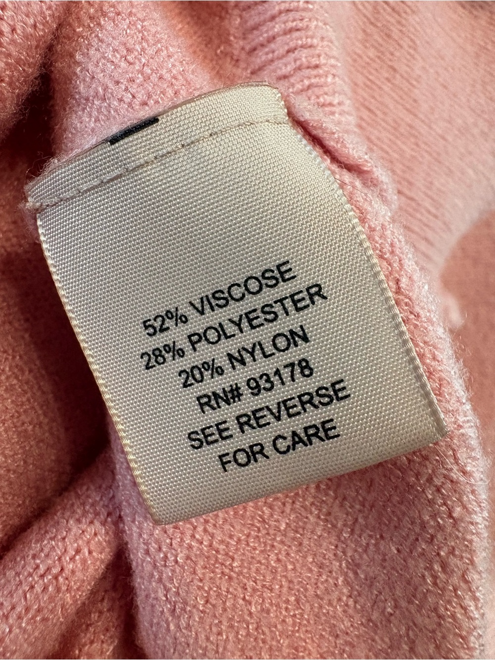 Philosophy Soft Pink V-Neck Pullover Sweater - Picture 5 of 5